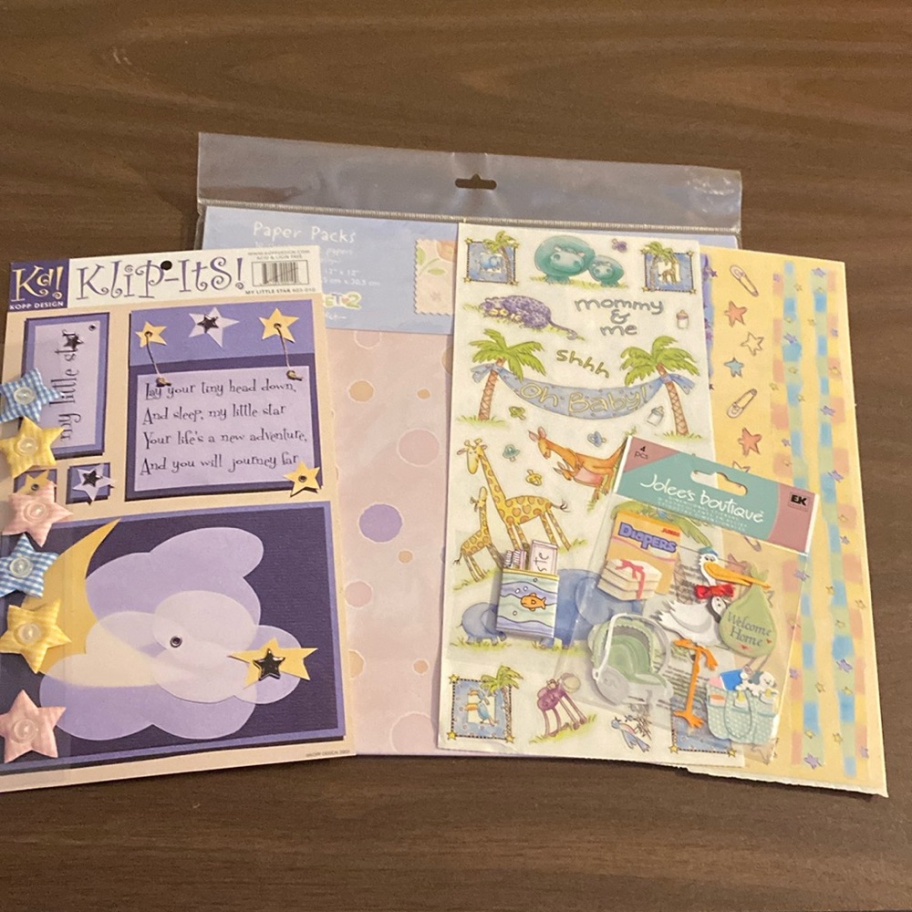 Baby Children’s Nighttime Scrapbooking Bundle